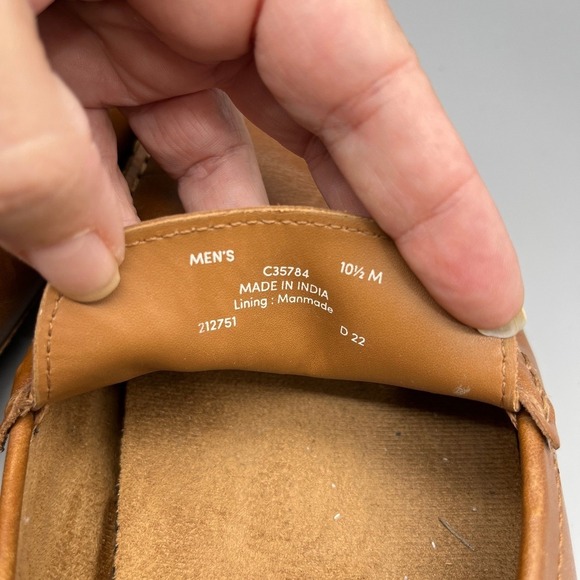 Cole Haan Wyatt Bit Driver Loafer Leather Slip On Dress Shoes 10.5M Brown Buckle